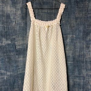 Vintage Cream Swimsuit Coverup / Nightie 1960’s/70’s